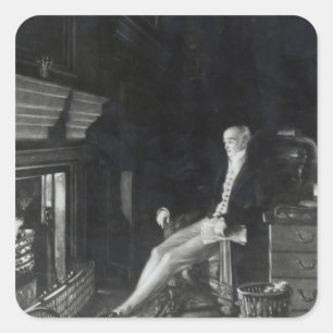 Portrait of Earl Grey Square Sticker