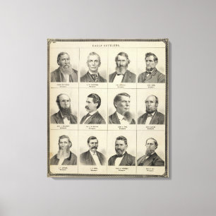 Portrait of Early Settler Bottineau, Minnesota Canvas Print