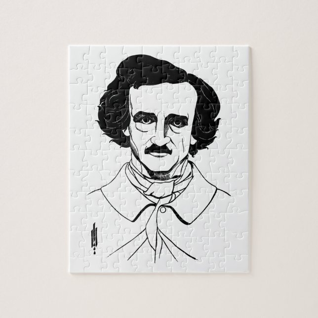 Portrait of Edgar Allan Poe Jigsaw Puzzle (Vertical)