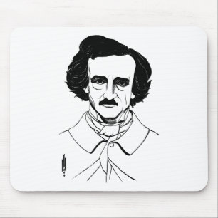 Portrait of Edgar Allan Poe Mouse Mat