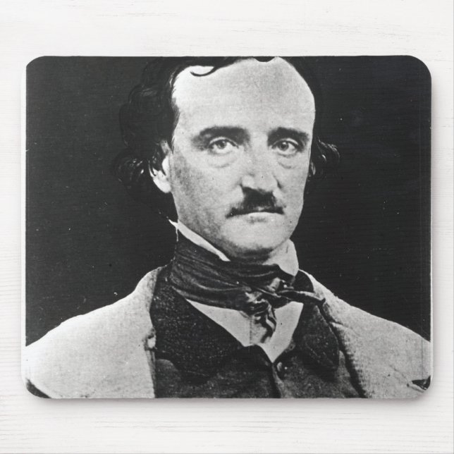 Portrait of Edgar Allan Poe Mouse Mat (Front)
