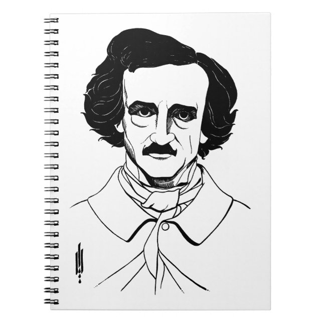 Portrait of Edgar Allan Poe Notebook (Front)