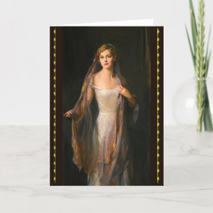 Portrait Of Edith Hope Iselin Thank You Card