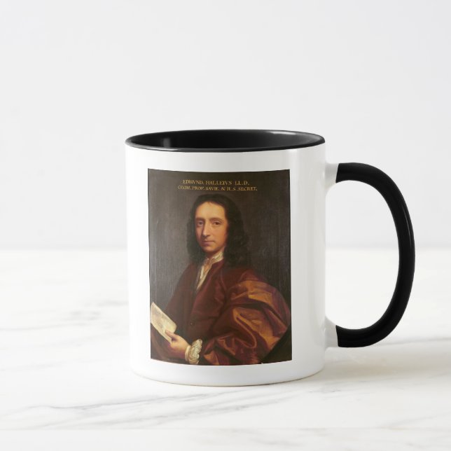 Portrait of Edmond Halley, c.1687 Mug (Right)