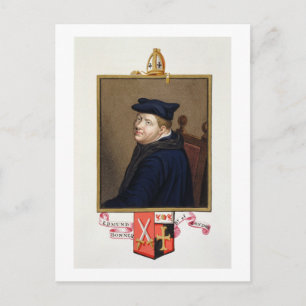 Portrait of Edmund Bonner (c.1500-69) Bishop of Lo Postcard