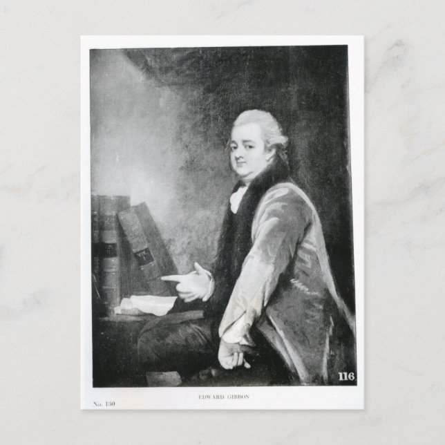 Portrait of Edward Gibbon Postcard (Front)
