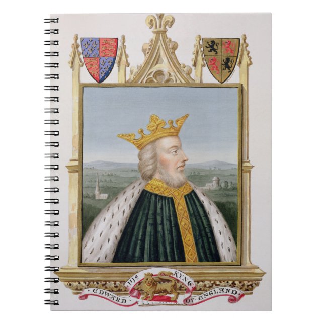 Portrait of Edward III (1312-77) King of England f Notebook (Front)