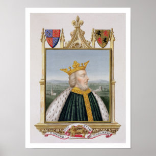Portrait of Edward III (1312-77) King of England f Poster