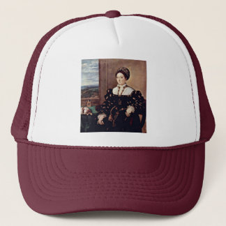 Portrait Of Eleonora Gonzaga By Tiziano Vecellio Trucker Hat
