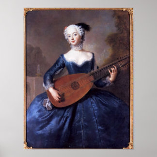 Portrait of Eleonore Louise Albertine Poster