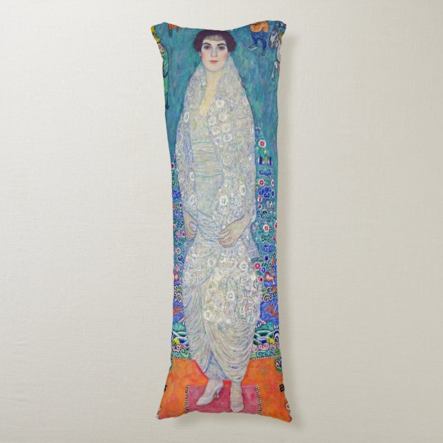 Portrait of Elisabeth Lederer, Gustav Klimt Body Cushion (Front Vertical)