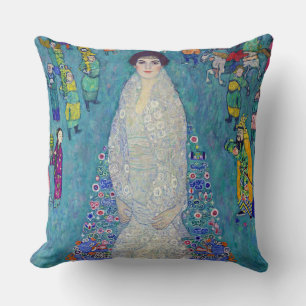 Portrait of Elisabeth Lederer, Gustav Klimt Cushion