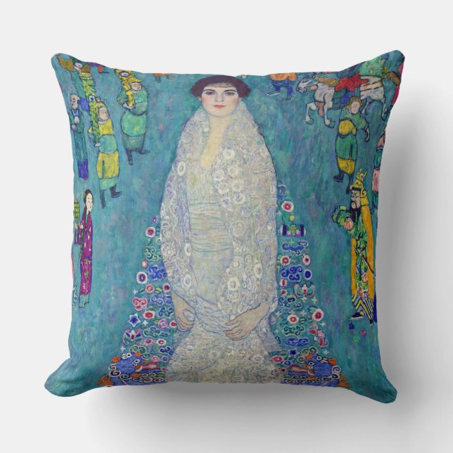 Portrait of Elisabeth Lederer, Gustav Klimt Cushion (Front)