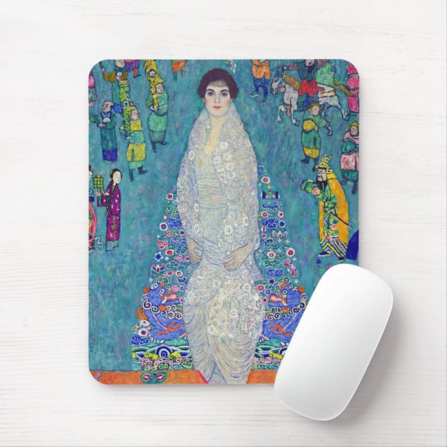 Portrait of Elisabeth Lederer, Gustav Klimt Mouse Mat (With Mouse)