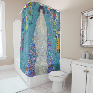 Portrait of Elisabeth Lederer, Gustav Klimt Shower Curtain