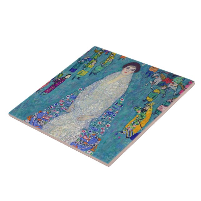 Portrait of Elisabeth Lederer, Gustav Klimt Tile (Side)