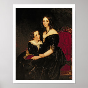 Portrait of Eliza Boardman and her son, Robert, 18 Poster