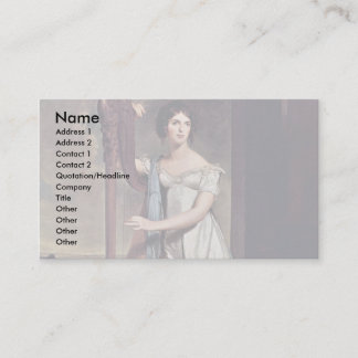 Portrait Of Eliza Ridgely (The Lady With The Harp) Business Card