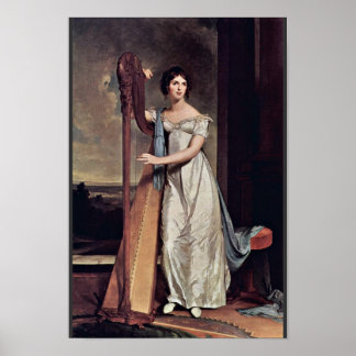 Portrait Of Eliza Ridgely (The Lady With The Harp) Poster