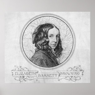 Portrait of Elizabeth Barrett Browning Poster