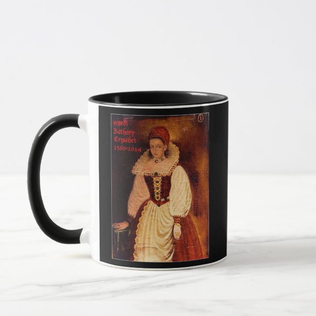 Portrait of Elizabeth Bathory (Hungarian) Mug (Left)