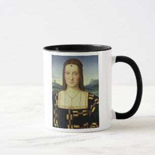 Portrait of Elizabeth Gonzaga, c.1504 (oil on pane Mug