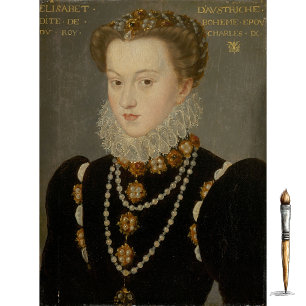 Portrait of Elizabeth of Austria by Imitator  Tissue Paper