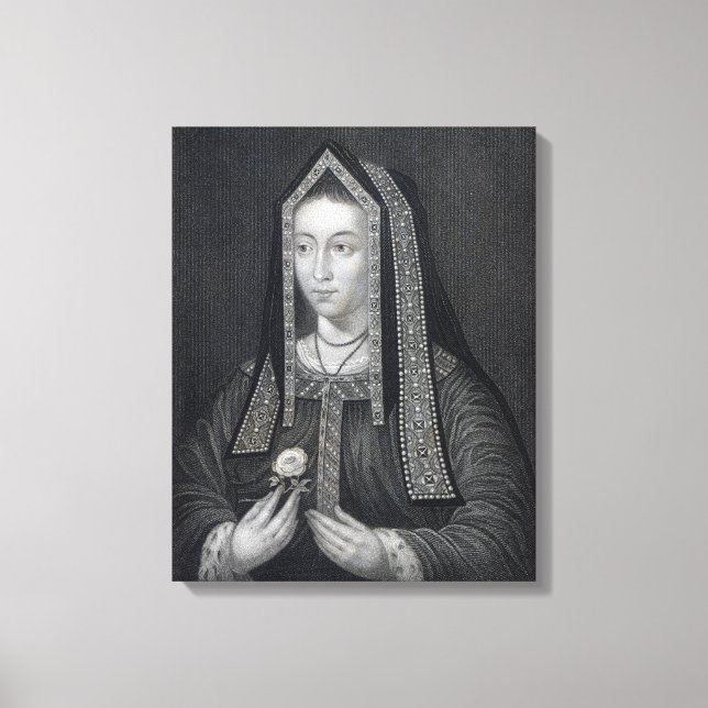Portrait of Elizabeth of York Canvas Print (Front)