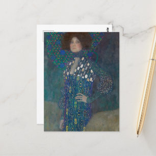 Portrait of Emilie Floege by Gustav Klimt Postcard