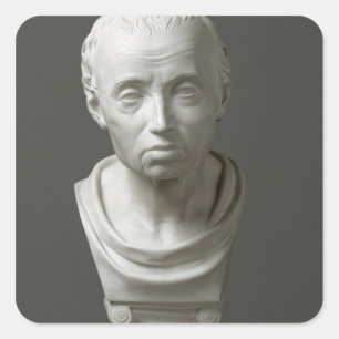 Portrait of Emmanuel Kant , 1801 Square Sticker