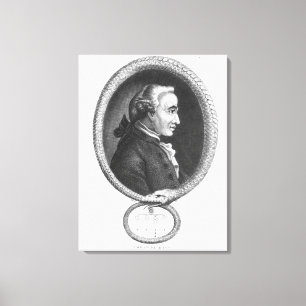 Portrait of Emmanuel Kant 2 Canvas Print