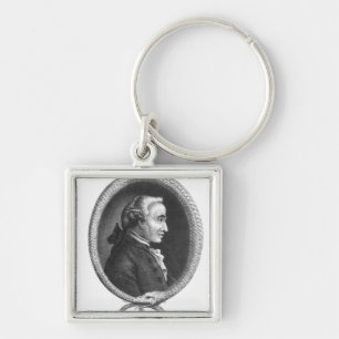 Portrait of Emmanuel Kant 2 Key Ring