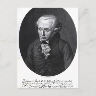 Portrait of Emmanuel Kant Postcard