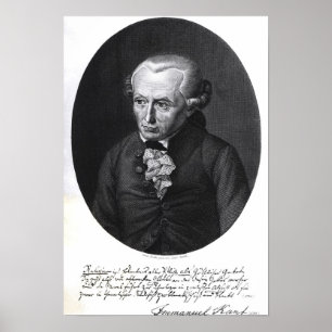 Portrait of Emmanuel Kant Poster