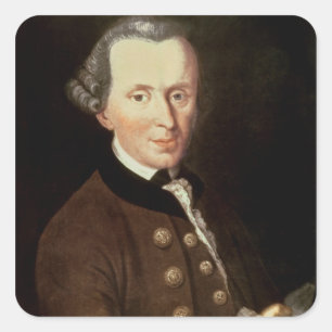 Portrait of Emmanuel Kant Square Sticker