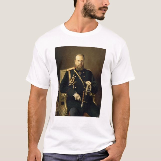 Portrait of Emperor Alexander III  1886 T-Shirt (Front)