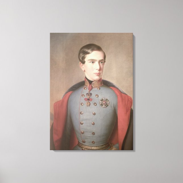 Portrait of Emperor Franz Joseph of Austria Canvas Print (Front)