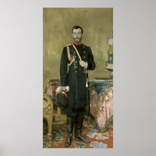 Portrait of Emperor Nicholas II  1895 Poster