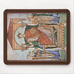 Portrait Of Emperor Otto Ii, With The Symbols Of Mouse Mat