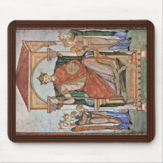 Portrait Of Emperor Otto Ii, With The Symbols Of Mouse Mat
