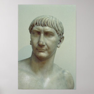 Portrait of Emperor Trajan Poster
