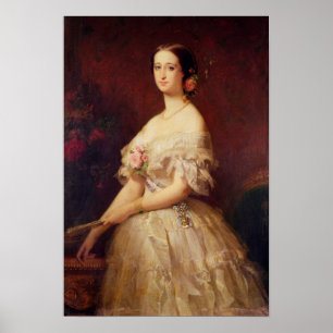 Portrait of Empress Eugenie 1854 Poster
