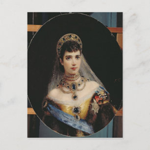 Portrait of Empress Maria Fyodorovna Postcard