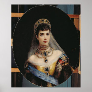 Portrait of Empress Maria Fyodorovna Poster