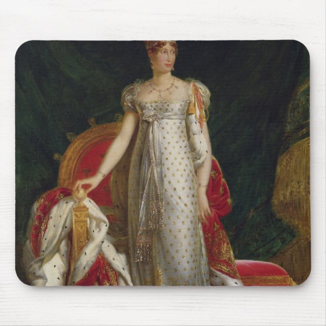 Portrait of Empress Marie Louise  of France Mouse Mat (Front)