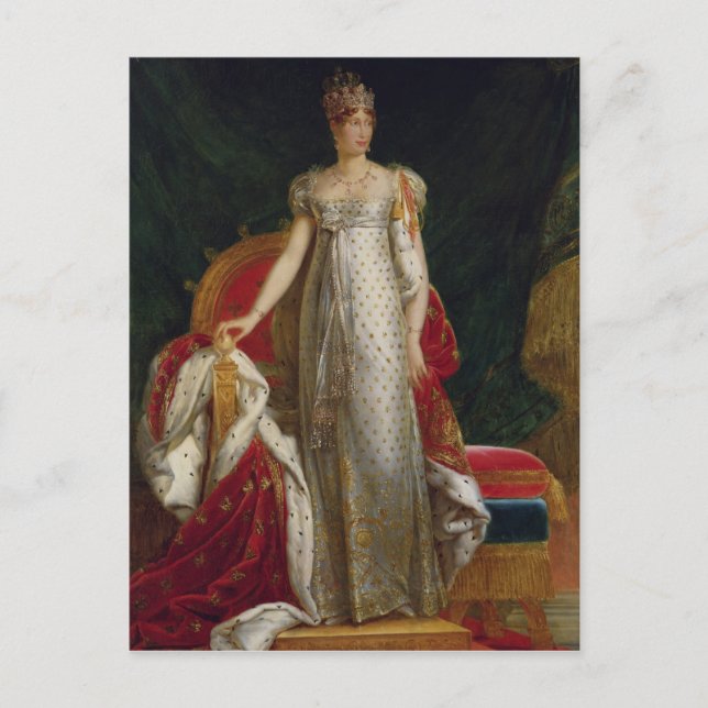 Portrait of Empress Marie Louise  of France Postcard (Front)