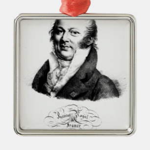 Portrait of Etienne Geoffroy Saint-Hilaire Metal Tree Decoration