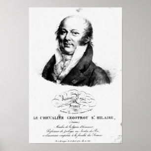 Portrait of Etienne Geoffroy Saint-Hilaire Poster
