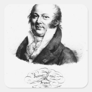Portrait of Etienne Geoffroy Saint-Hilaire Square Sticker