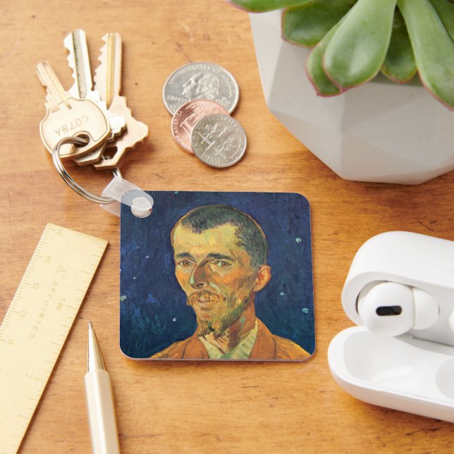 Portrait of Eugene Boch by Vincent van Gogh Key Ring (Desk)